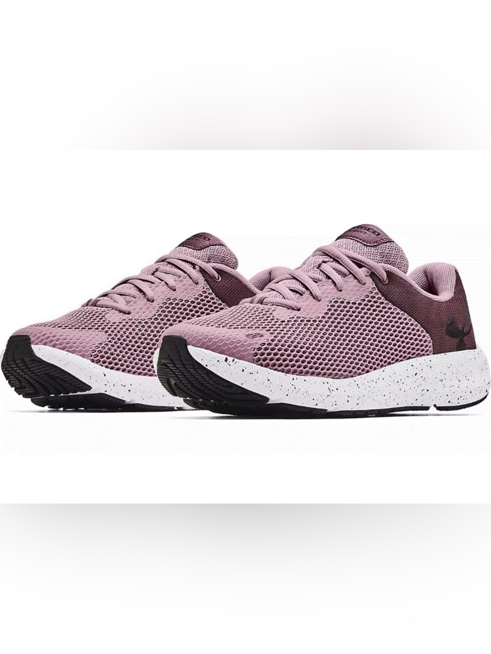 NEW Under Armour Women's UA Charged Pursuit 2 Big Logo Speckle Running Shoes